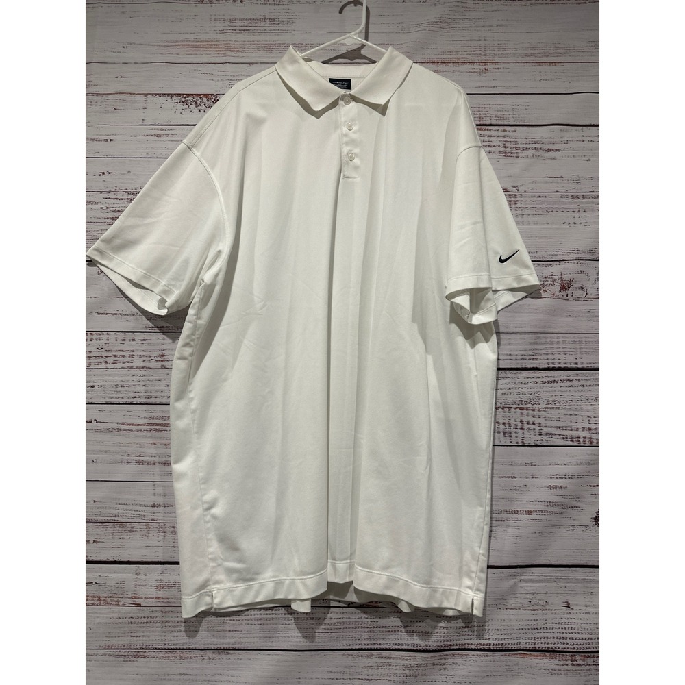Nike Golf DriFit Polo Shirt Men's Size 4XL White‎